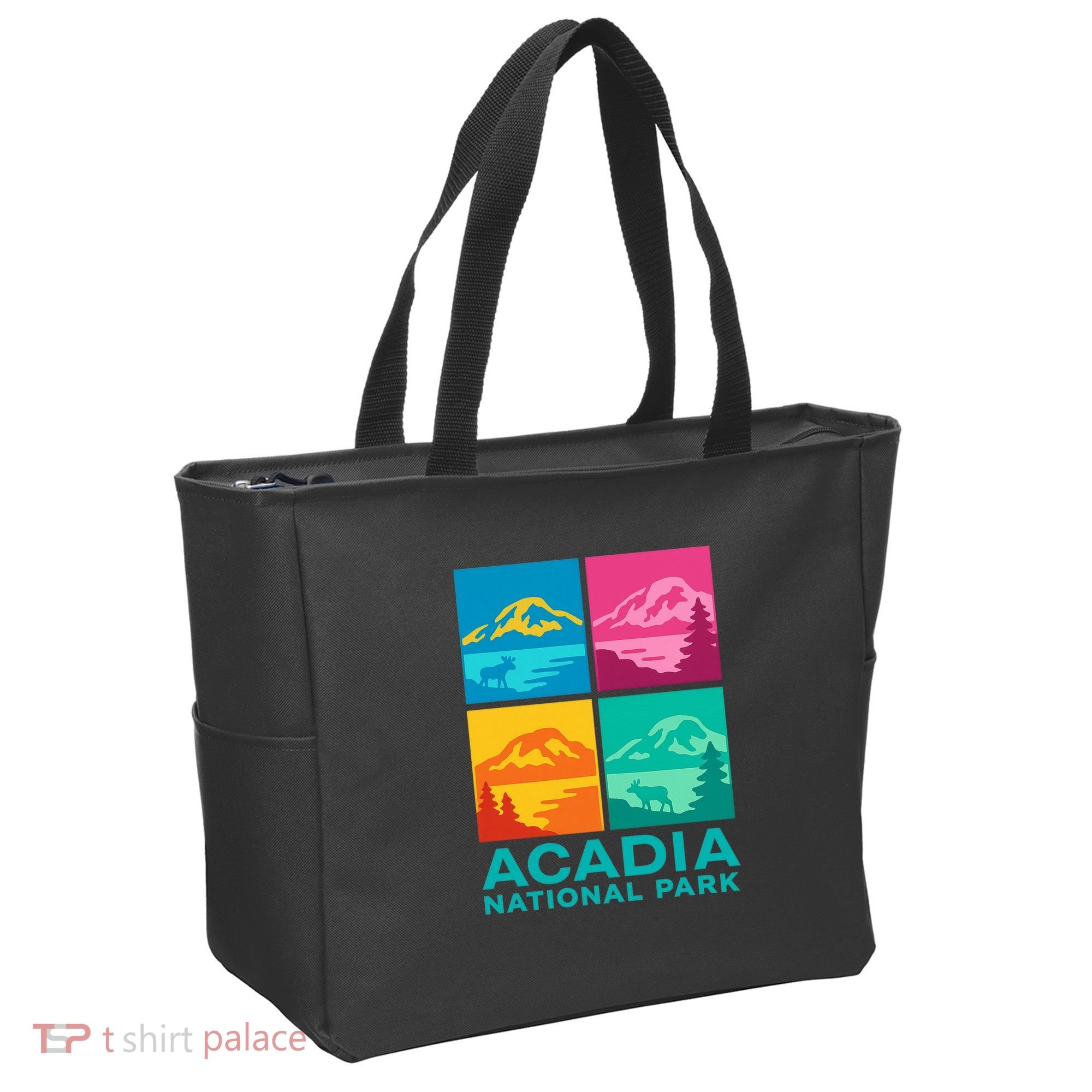 Acadia National Park Warhol Style Tote Bag