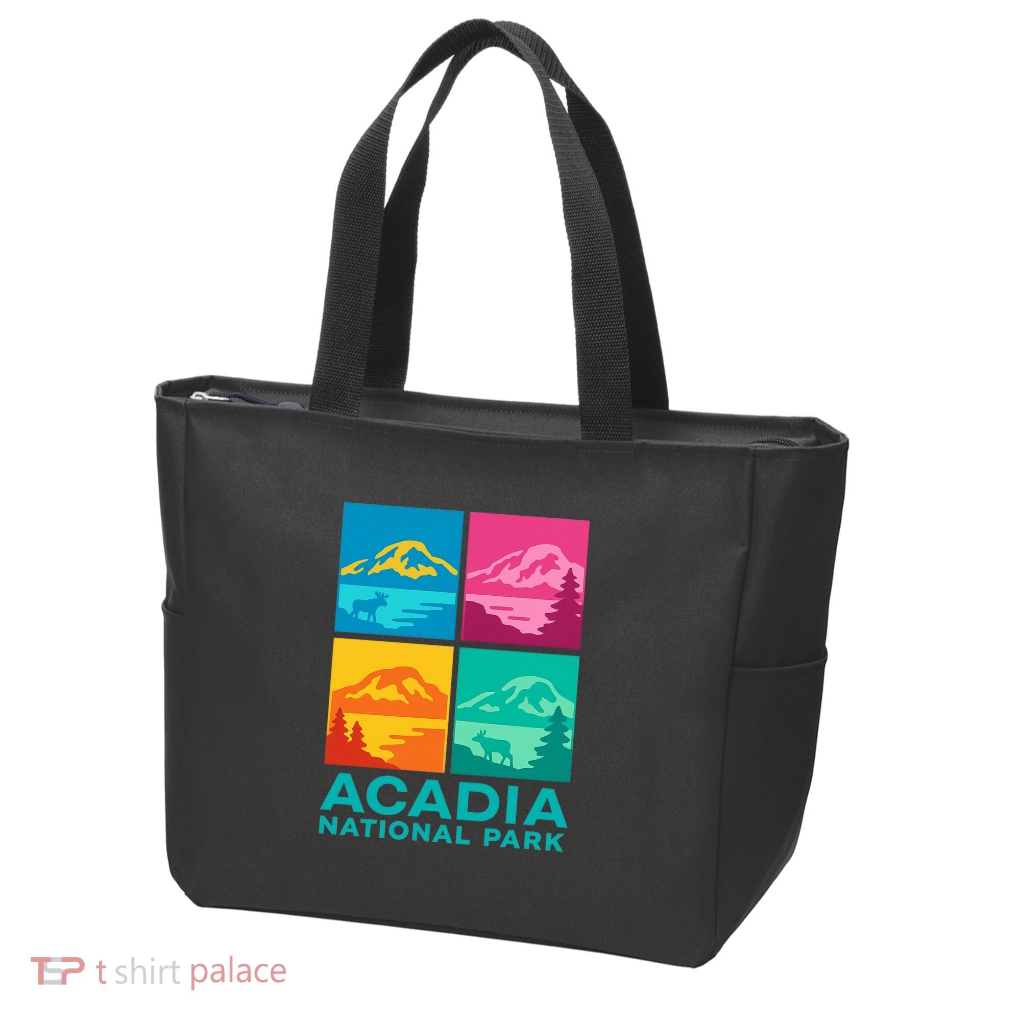 Acadia National Park Warhol Style Tote Bag