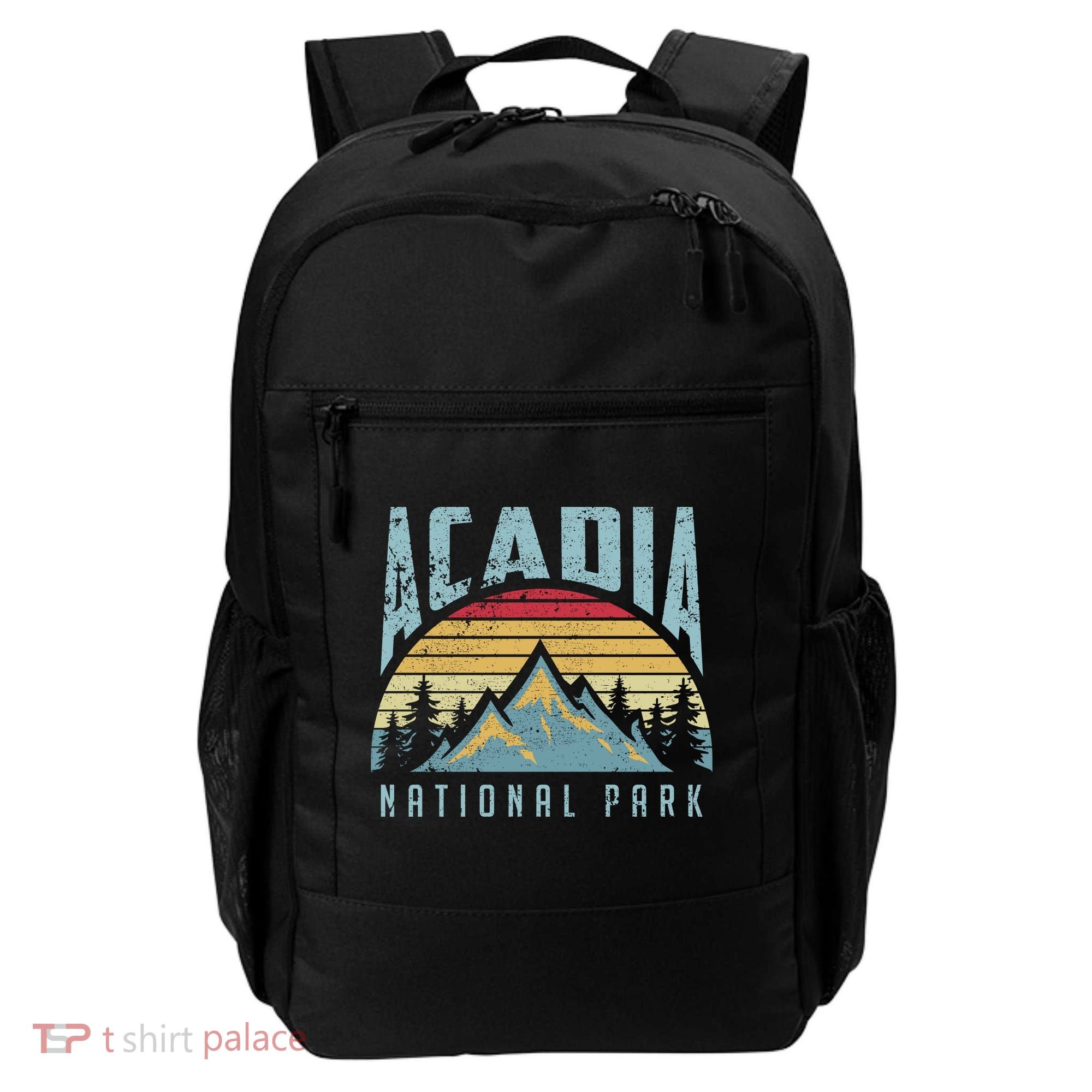 Acadia National Park Maine Mountains Retro Gift Backpack