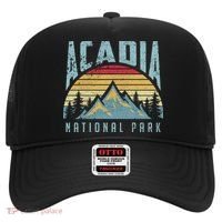 Acadia National Park Maine Mountains Retro Gift Hat thumb 0