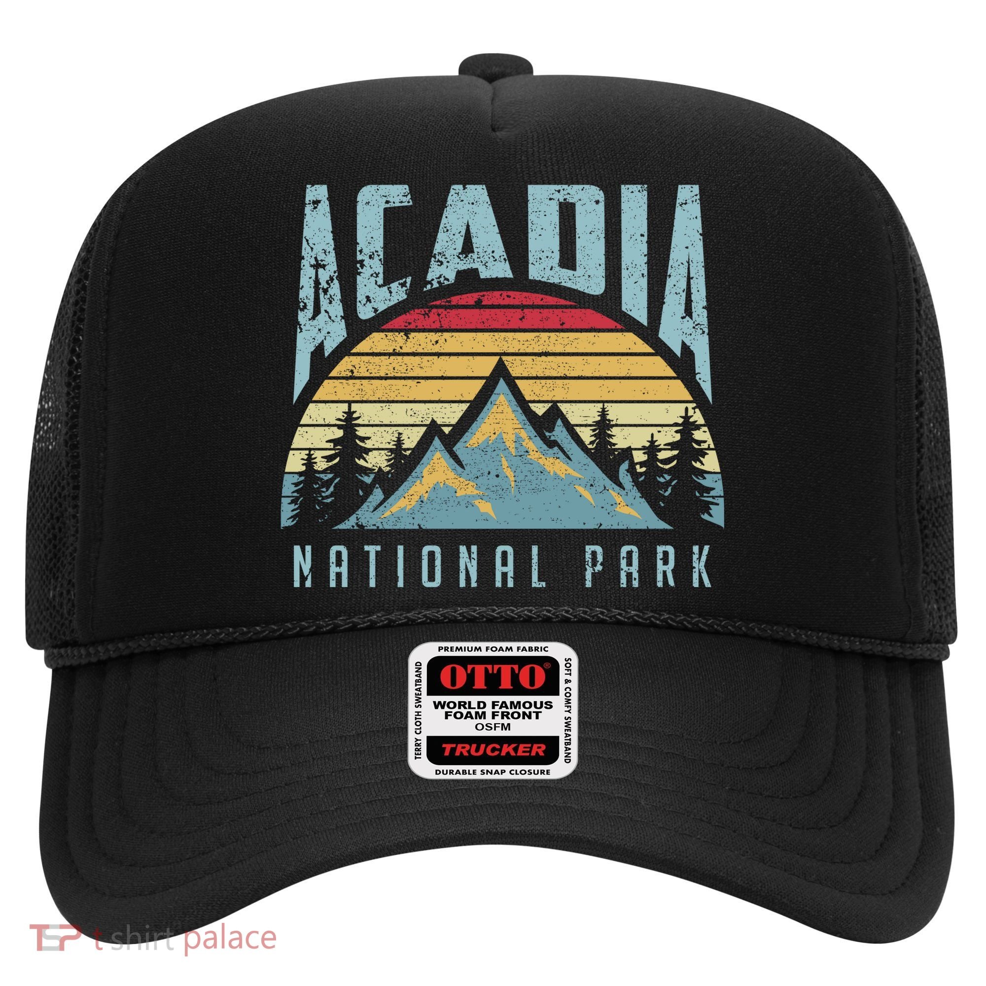 Acadia National Park Maine Mountains Retro Gift Hat