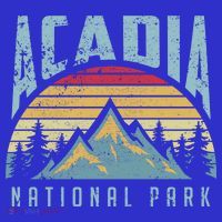 Acadia National Park Maine Mountains Retro Gift T-Shirt thumb 7