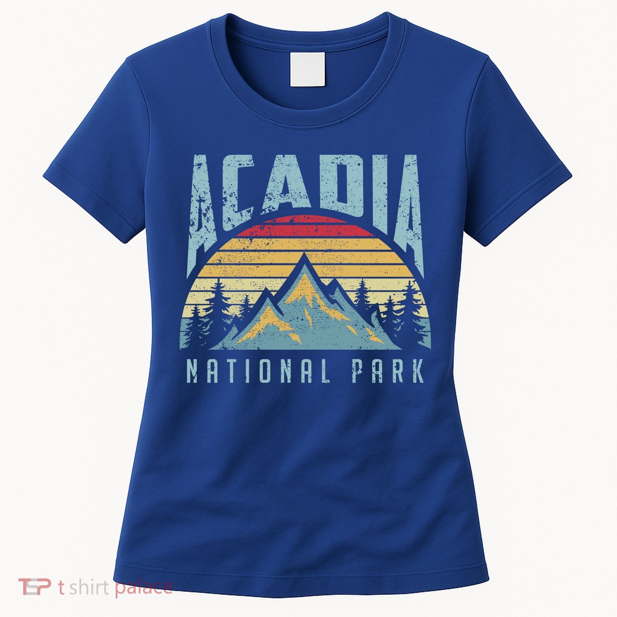 Acadia National Park Maine Mountains Retro Gift Women's T-Shirt