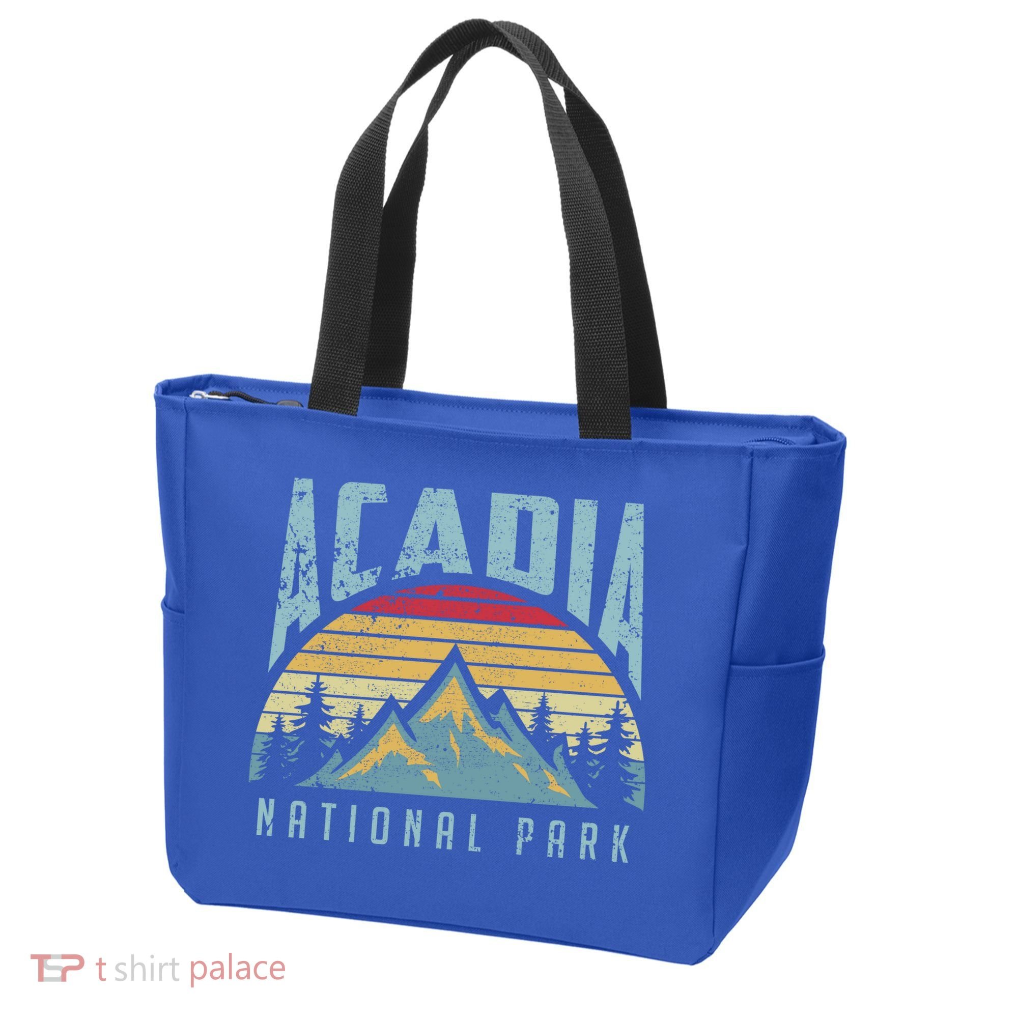 Acadia National Park Maine Mountains Retro Gift Tote Bag