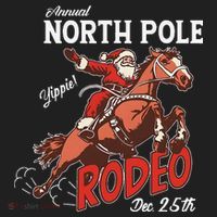 Annual North Pole Rodeo Western Christmas Cowboy Santa Beanie thumb 2