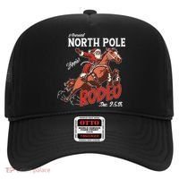 Annual North Pole Rodeo Western Christmas Cowboy Santa Hat thumb 0
