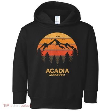 Acadia National Park Retro Vintage Souvenir Toddler Hoodie