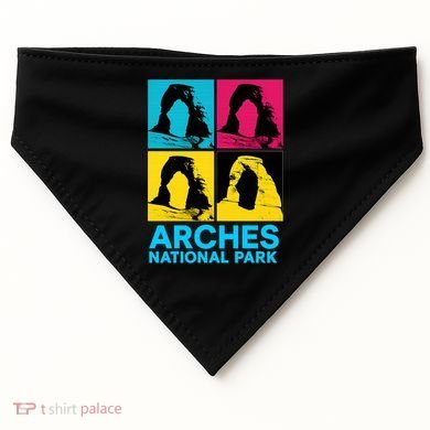 Arches National Park Warhol Style USA-Made Doggie Bandana