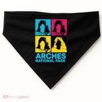 Arches National Park Warhol Style USA-Made Doggie Bandana thumb 0