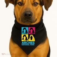 Arches National Park Warhol Style USA-Made Doggie Bandana thumb 1