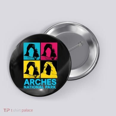 Arches National Park Warhol Style Button