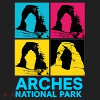 Arches National Park Warhol Style Beanie thumb 2