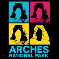 Arches National Park Warhol Style Women's Hoodie thumb 2