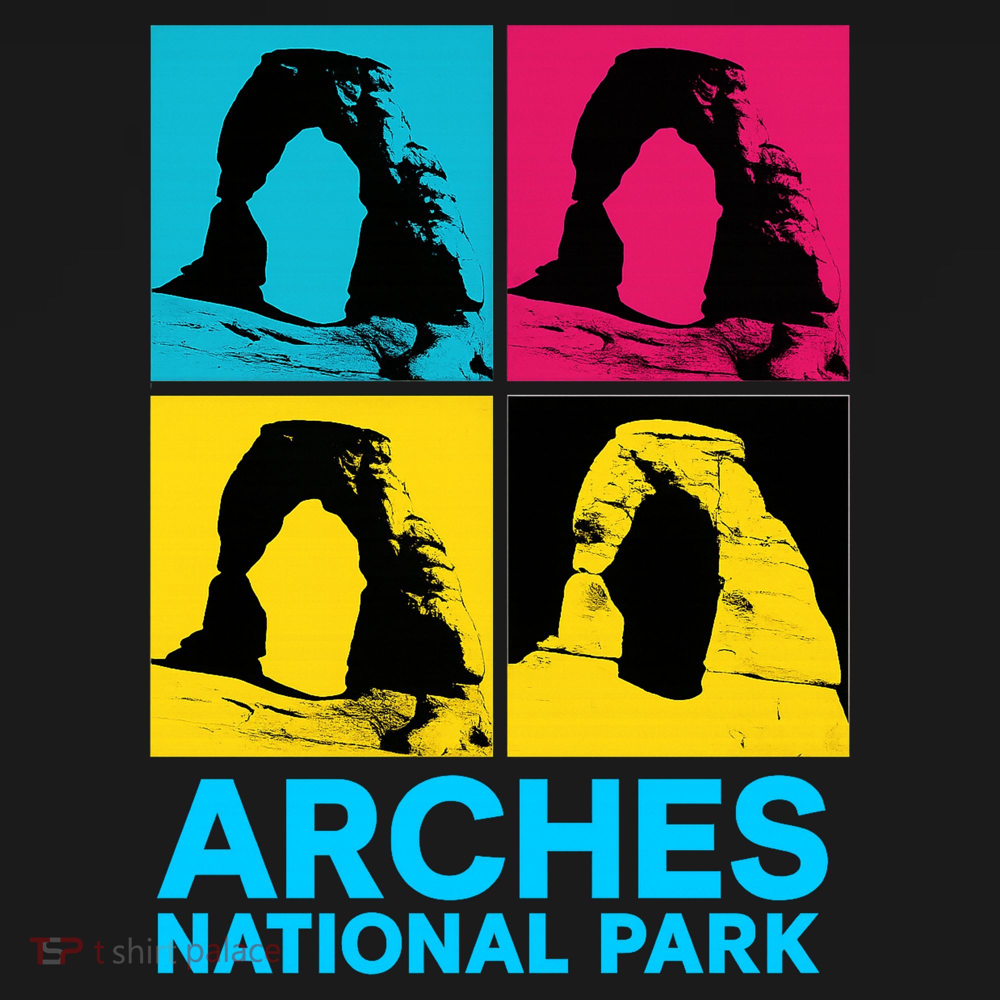 Arches National Park Warhol Style Baby Bodysuit