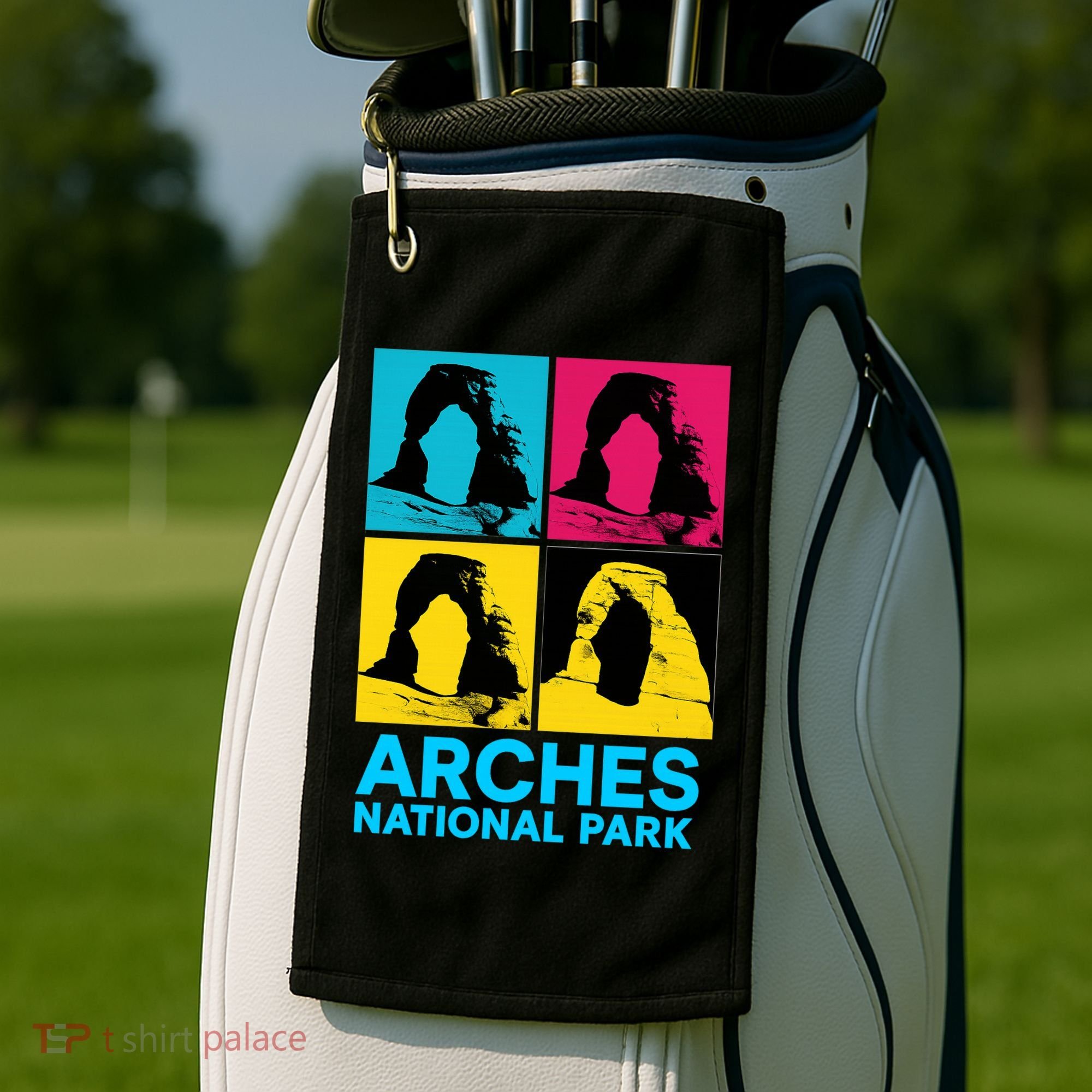 Arches National Park Warhol Style Golf Towel