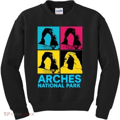 Arches National Park Warhol Style Kids Sweatshirt