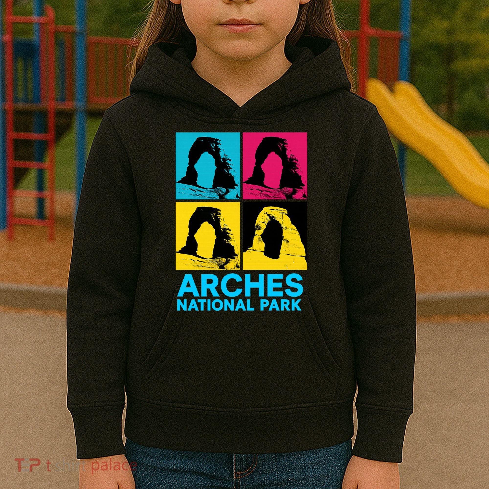 Arches National Park Warhol Style Kids Hoodie