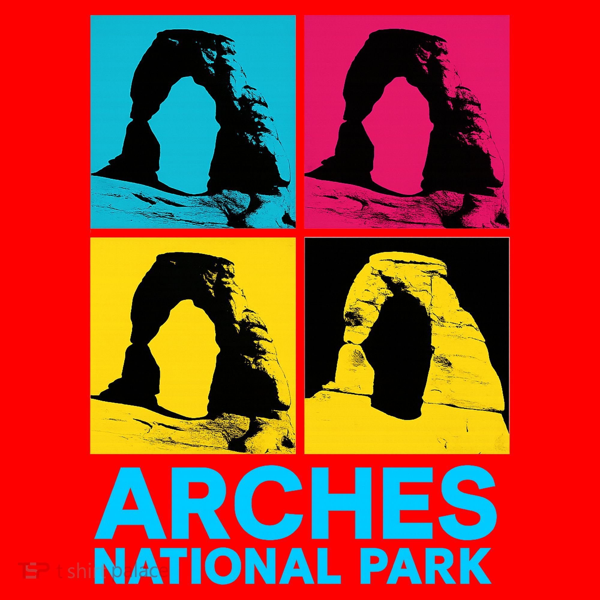 Arches National Park Warhol Style Santa Hat