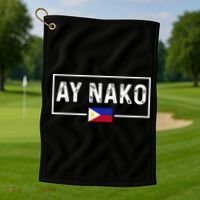 Ay Nako Philippines Filipino Golf Towel thumb 1