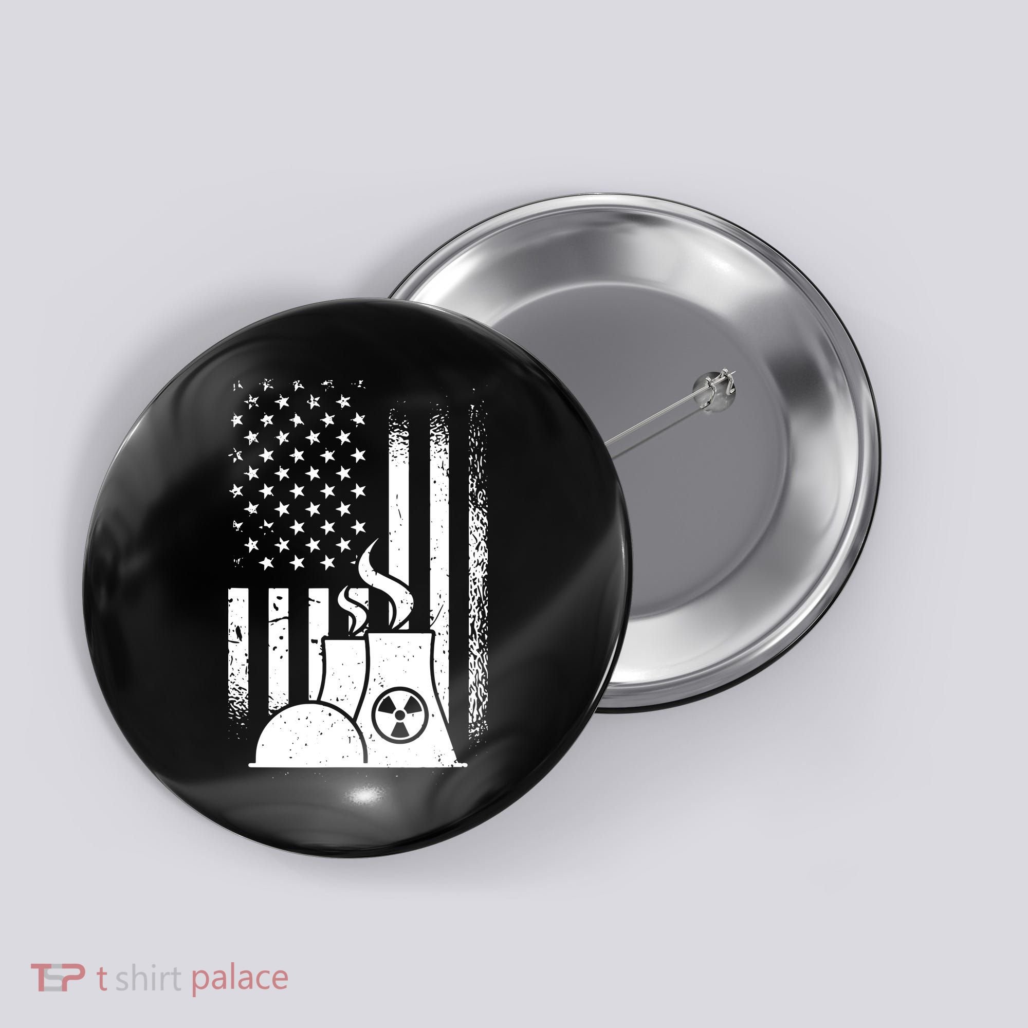 American Nuclear Plant Worker Button