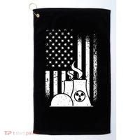 American Nuclear Plant Worker Golf Towel thumb 0