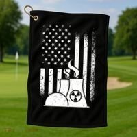 American Nuclear Plant Worker Golf Towel thumb 1