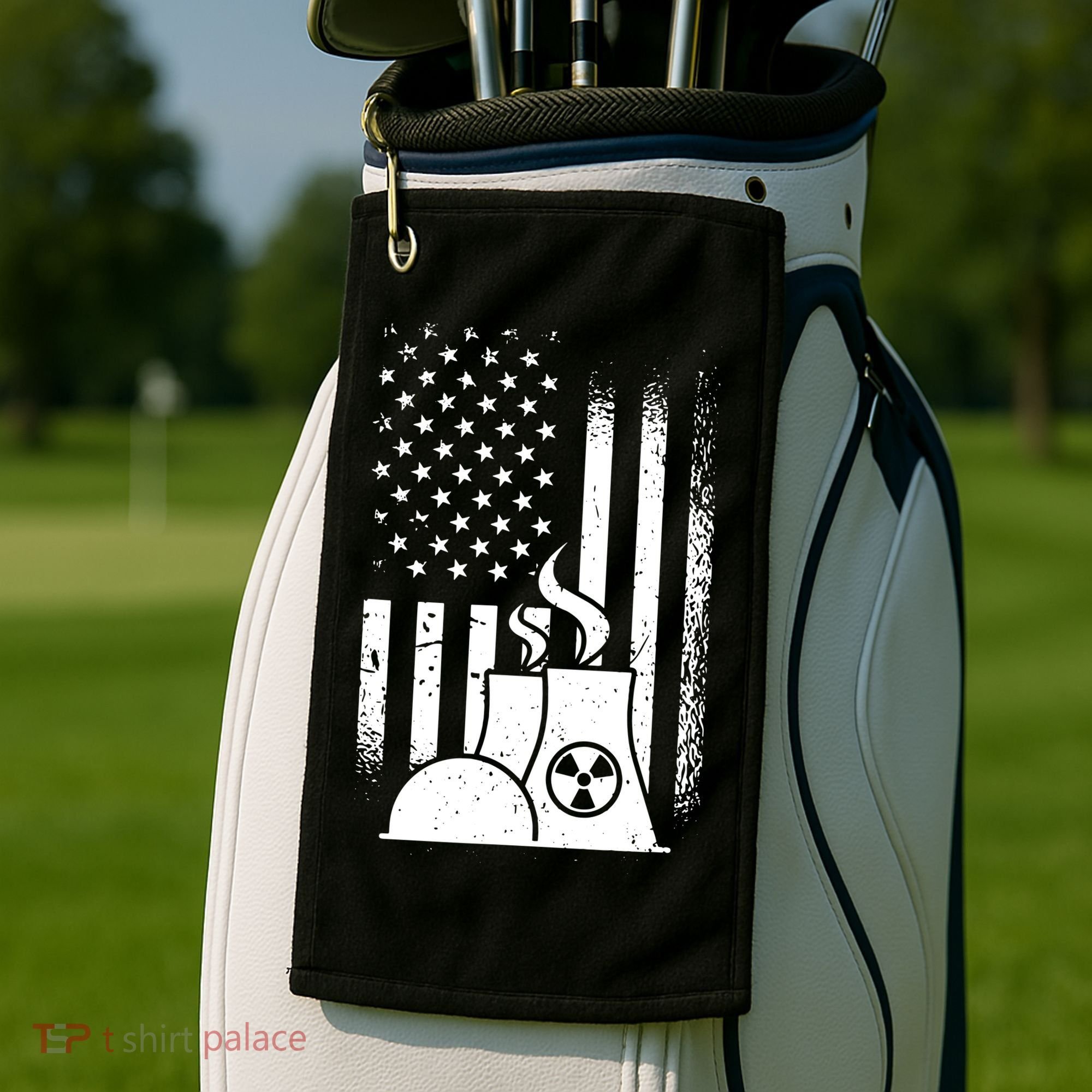 American Nuclear Plant Worker Golf Towel