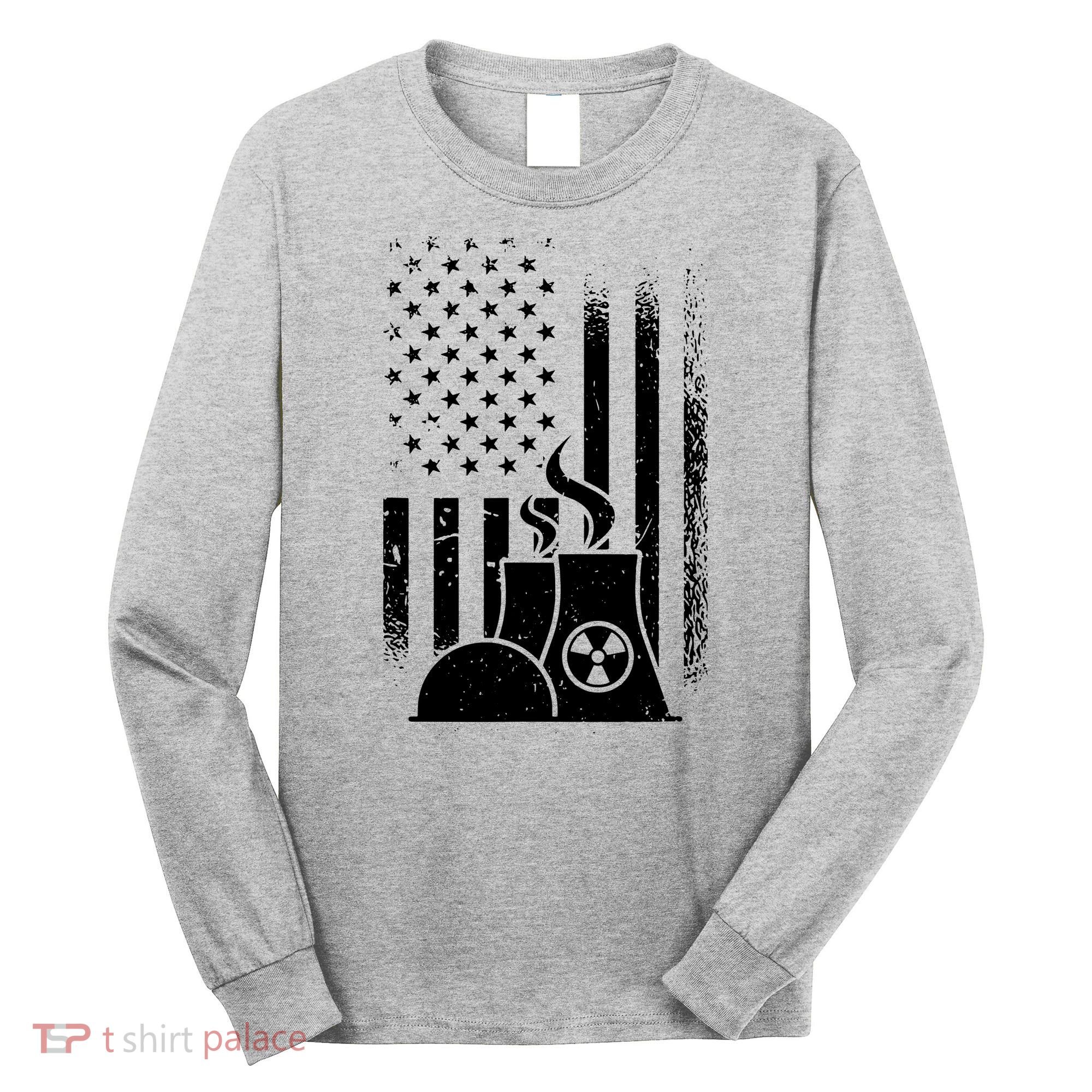 American Nuclear Plant Worker Long Sleeve Shirt