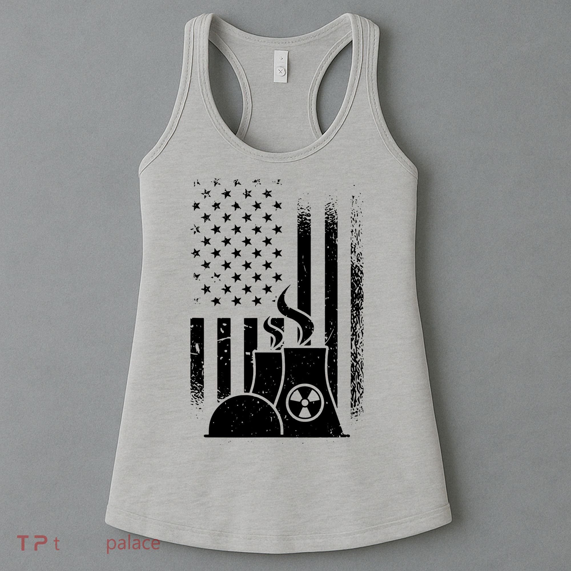 American Nuclear Plant Worker Women's Tank Top