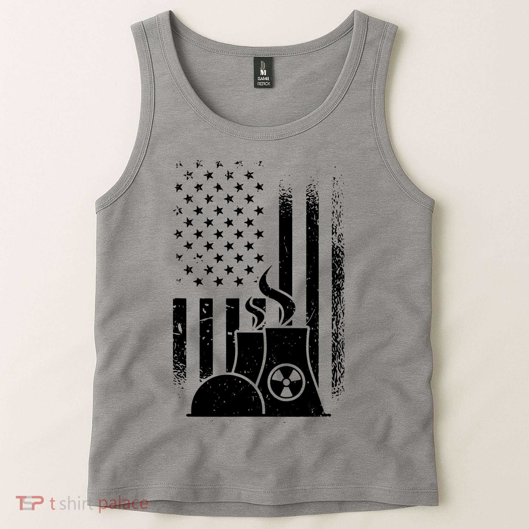 American Nuclear Plant Worker Tank Top