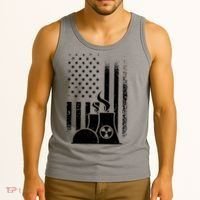 American Nuclear Plant Worker Tank Top thumb 3