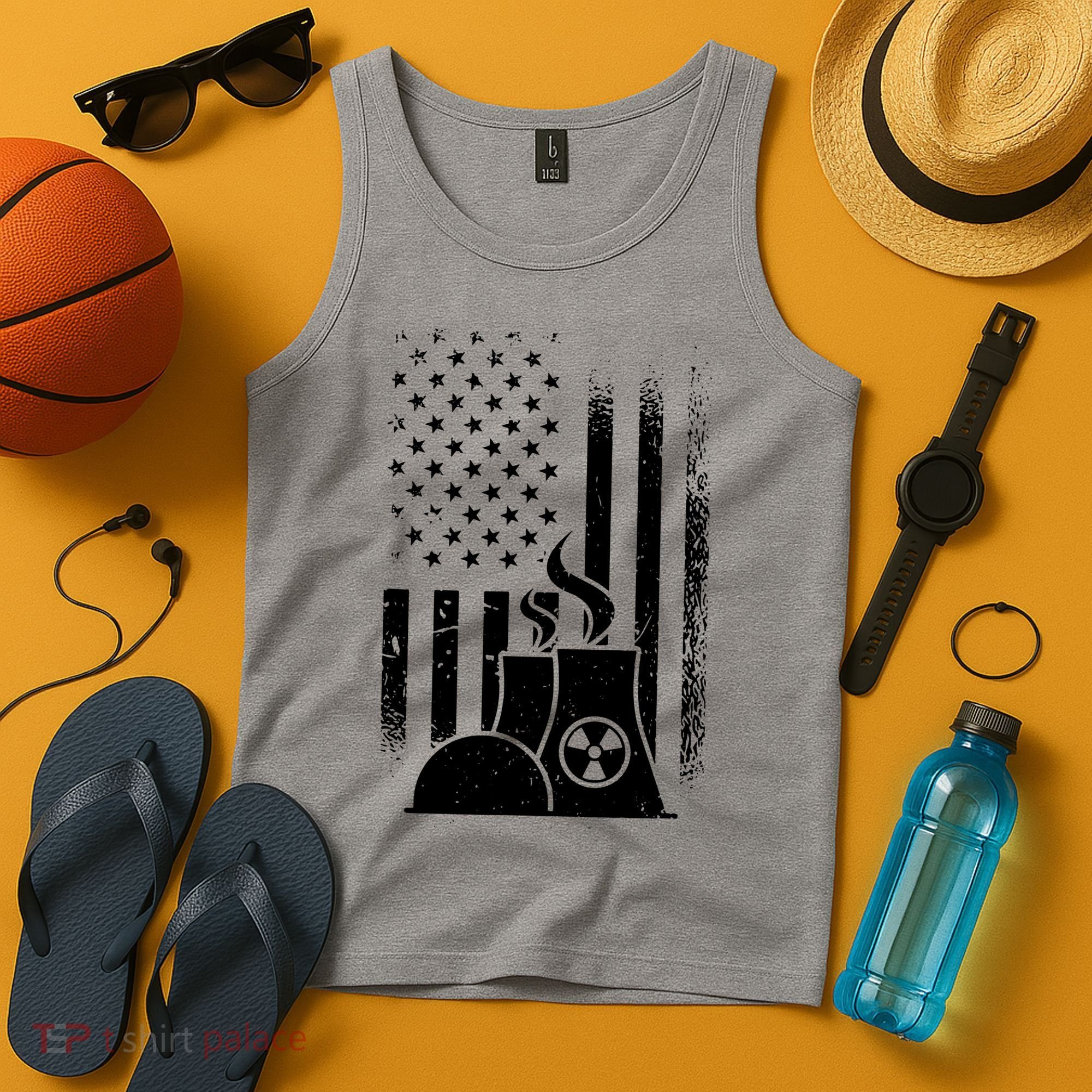 American Nuclear Plant Worker Tank Top