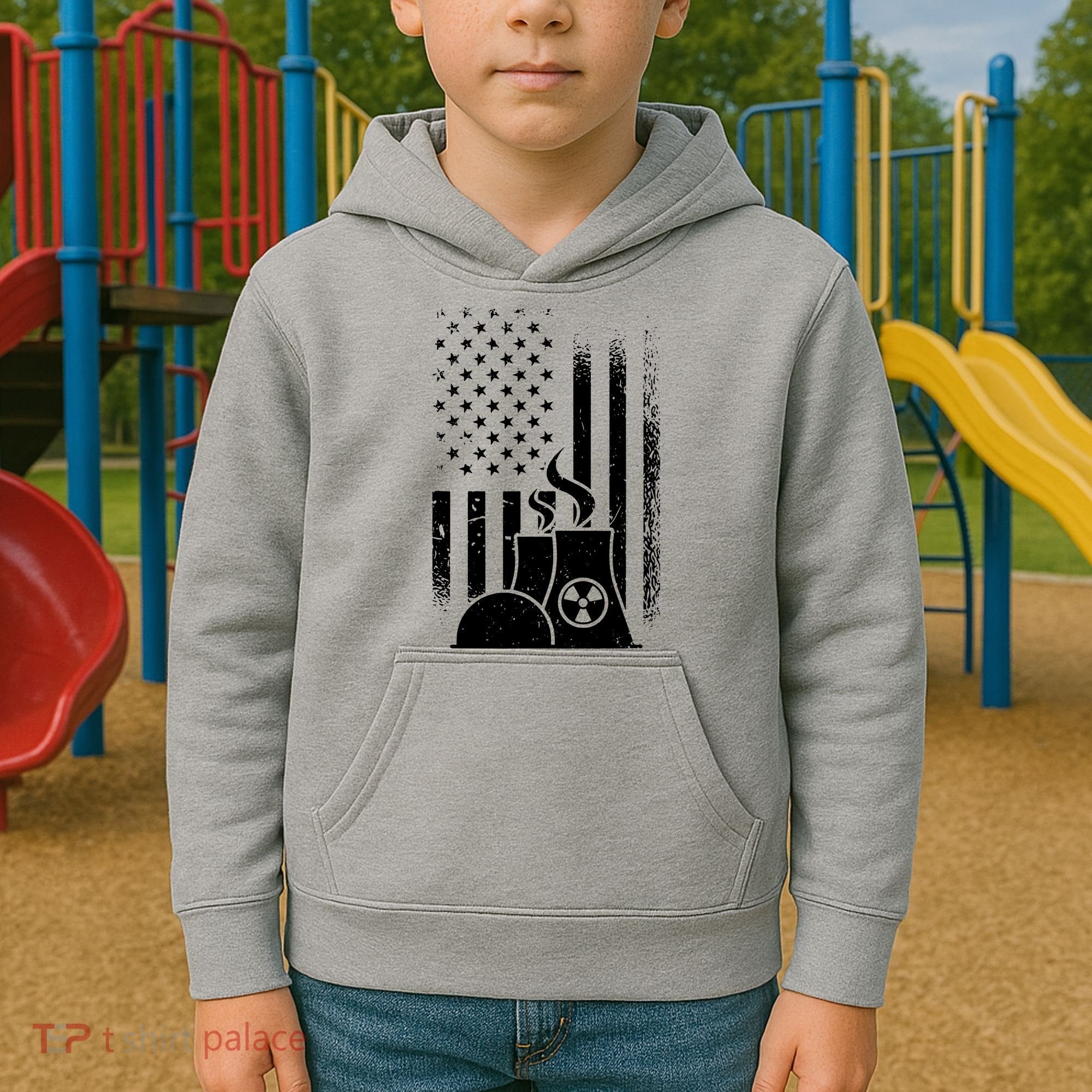 American Nuclear Plant Worker Kids Hoodie