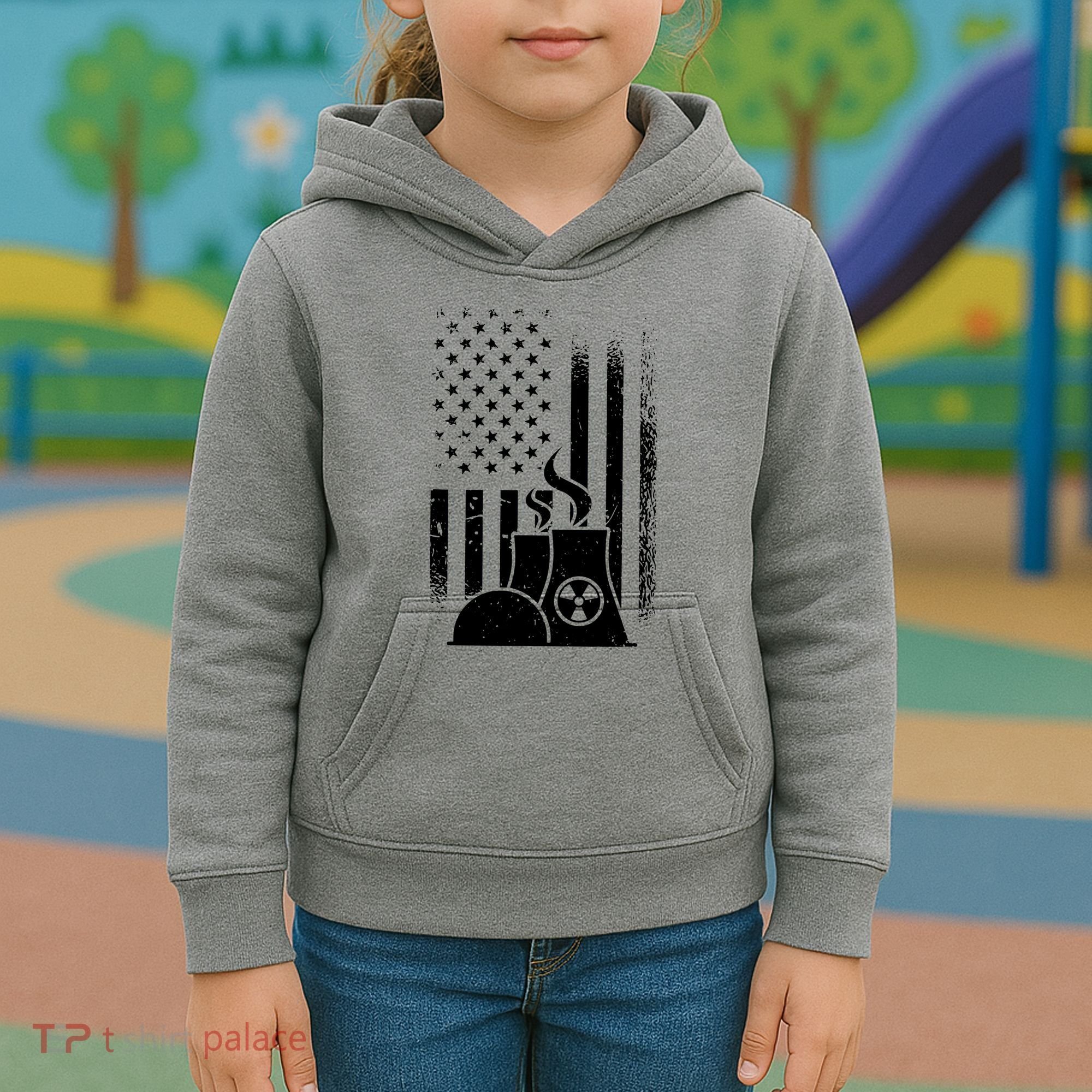 American Nuclear Plant Worker Kids Hoodie