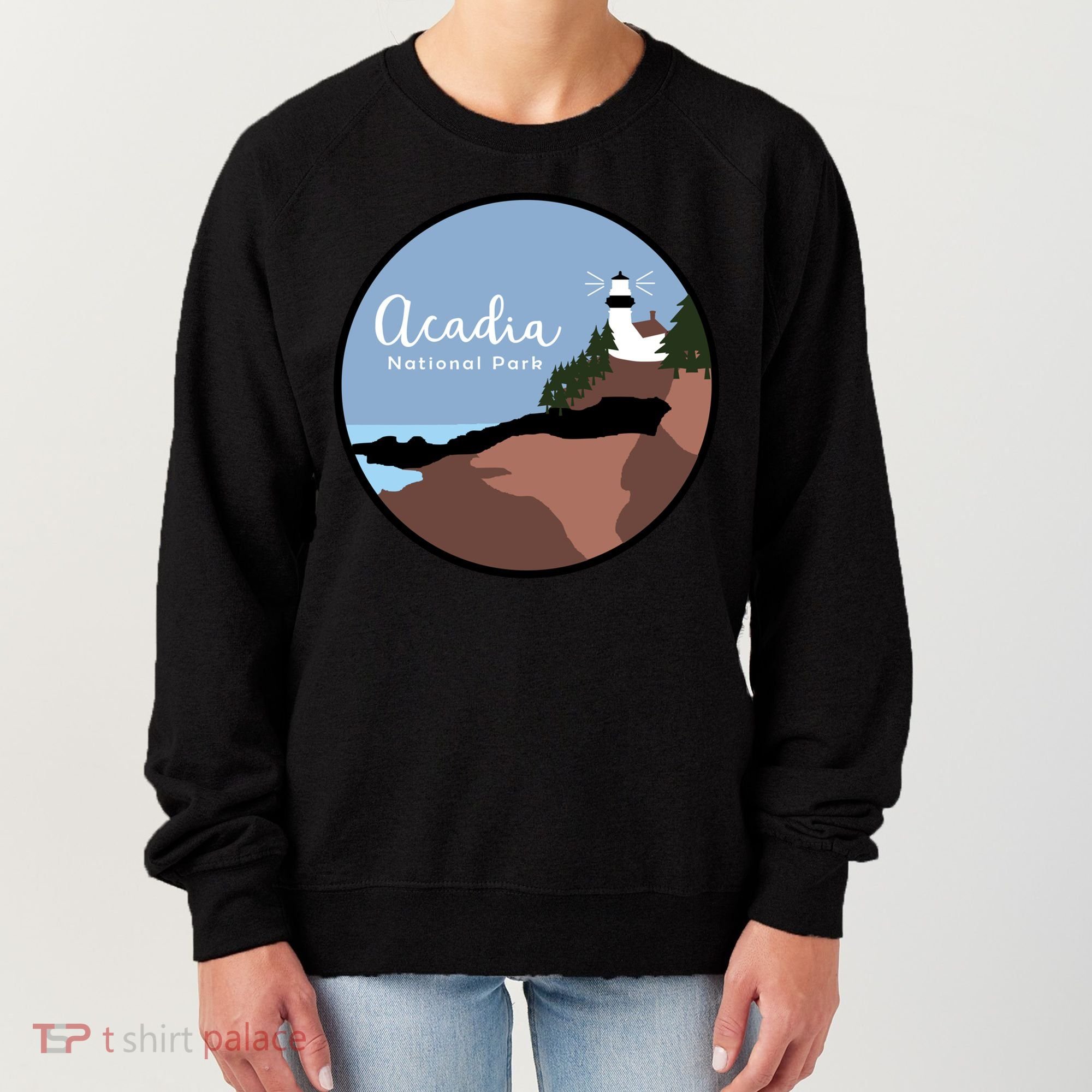 Acadia National Park 1916 Maine Bar Harbor Gift Women's Sweatshirt