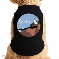 Acadia National Park 1916 Maine Bar Harbor Gift Doggie Tank thumb 0