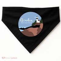 Acadia National Park 1916 Maine Bar Harbor Gift USA-Made Doggie Bandana thumb 0