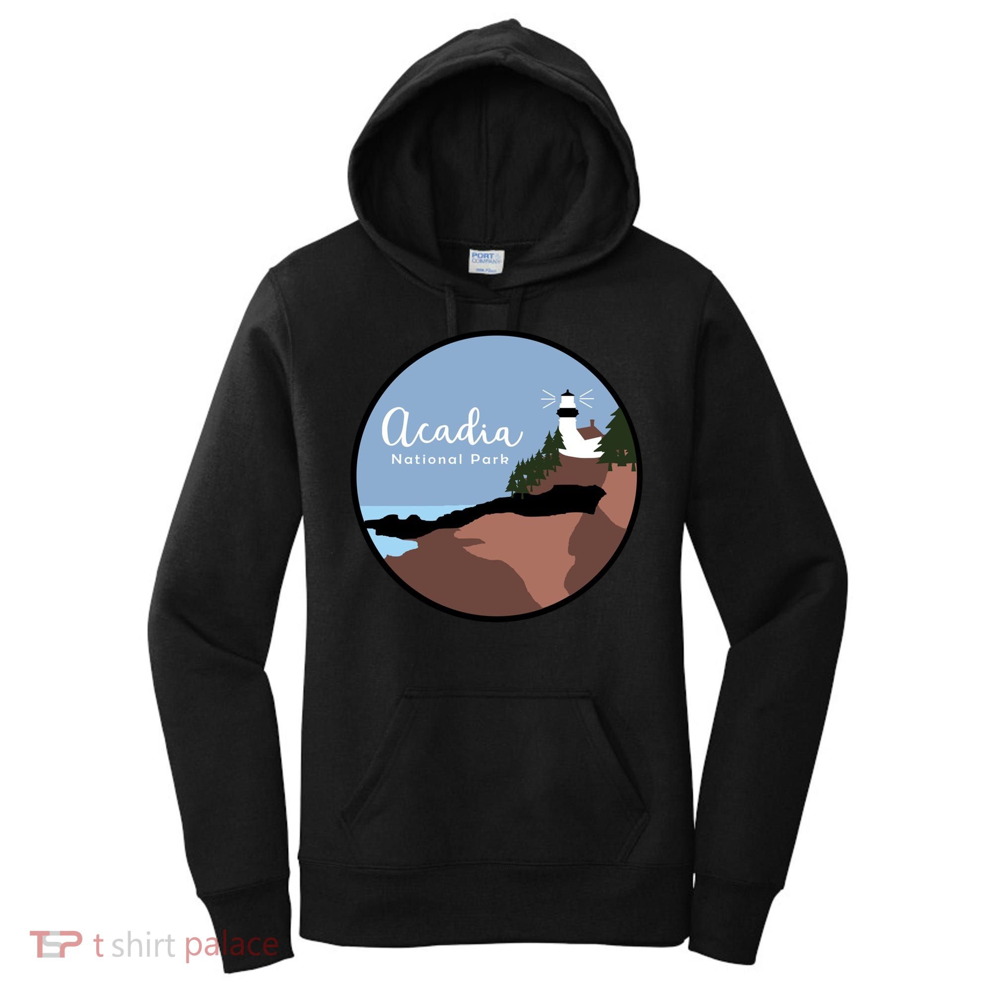 Acadia National Park 1916 Maine Bar Harbor Gift Women's Hoodie
