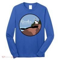 Acadia National Park 1916 Maine Bar Harbor Gift Long Sleeve Shirt thumb 0