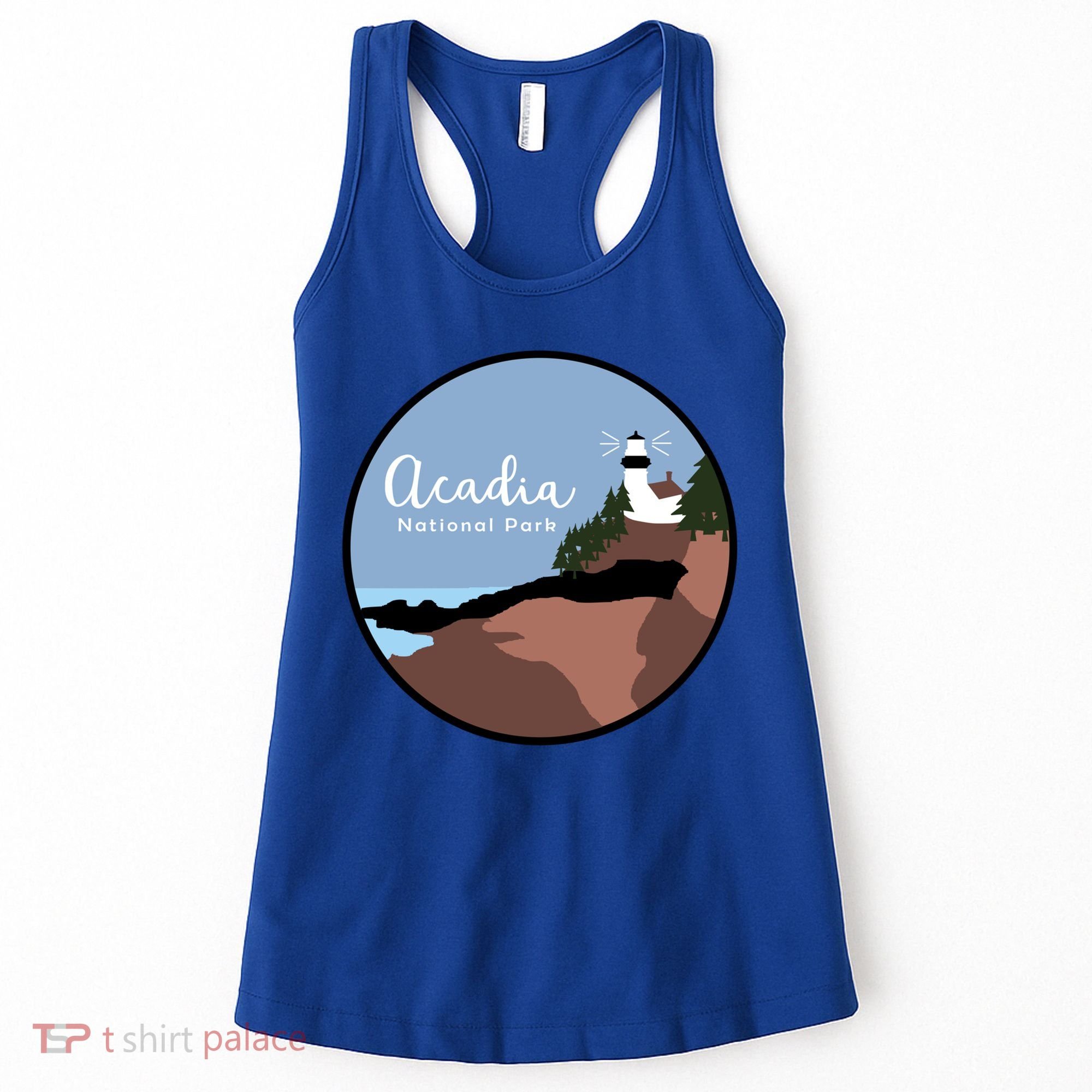 Acadia National Park 1916 Maine Bar Harbor Gift Women's Tank Top