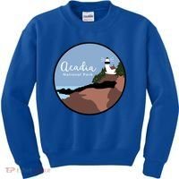 Acadia National Park 1916 Maine Bar Harbor Gift Kids Sweatshirt thumb 0