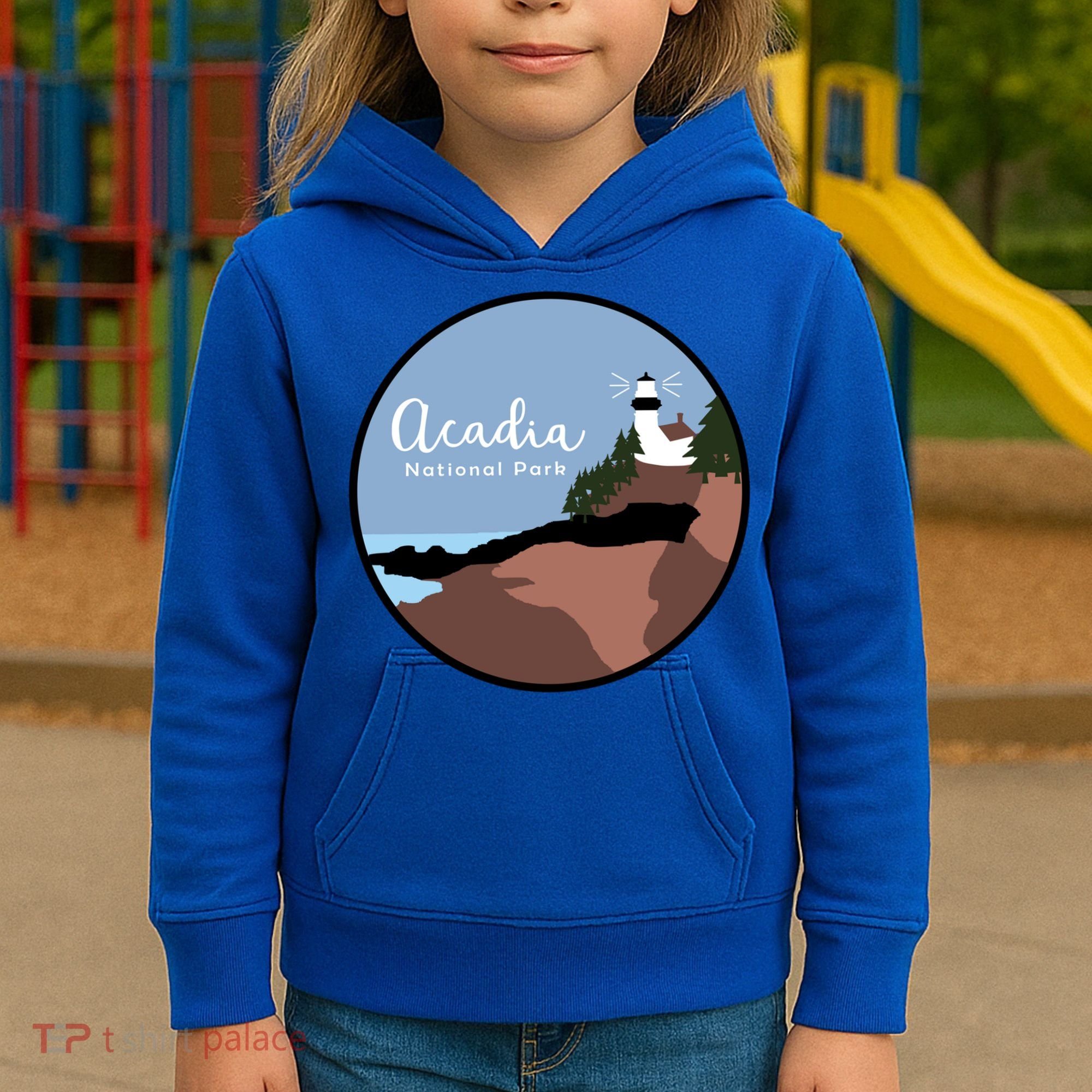 Acadia National Park 1916 Maine Bar Harbor Gift Kids Hoodie
