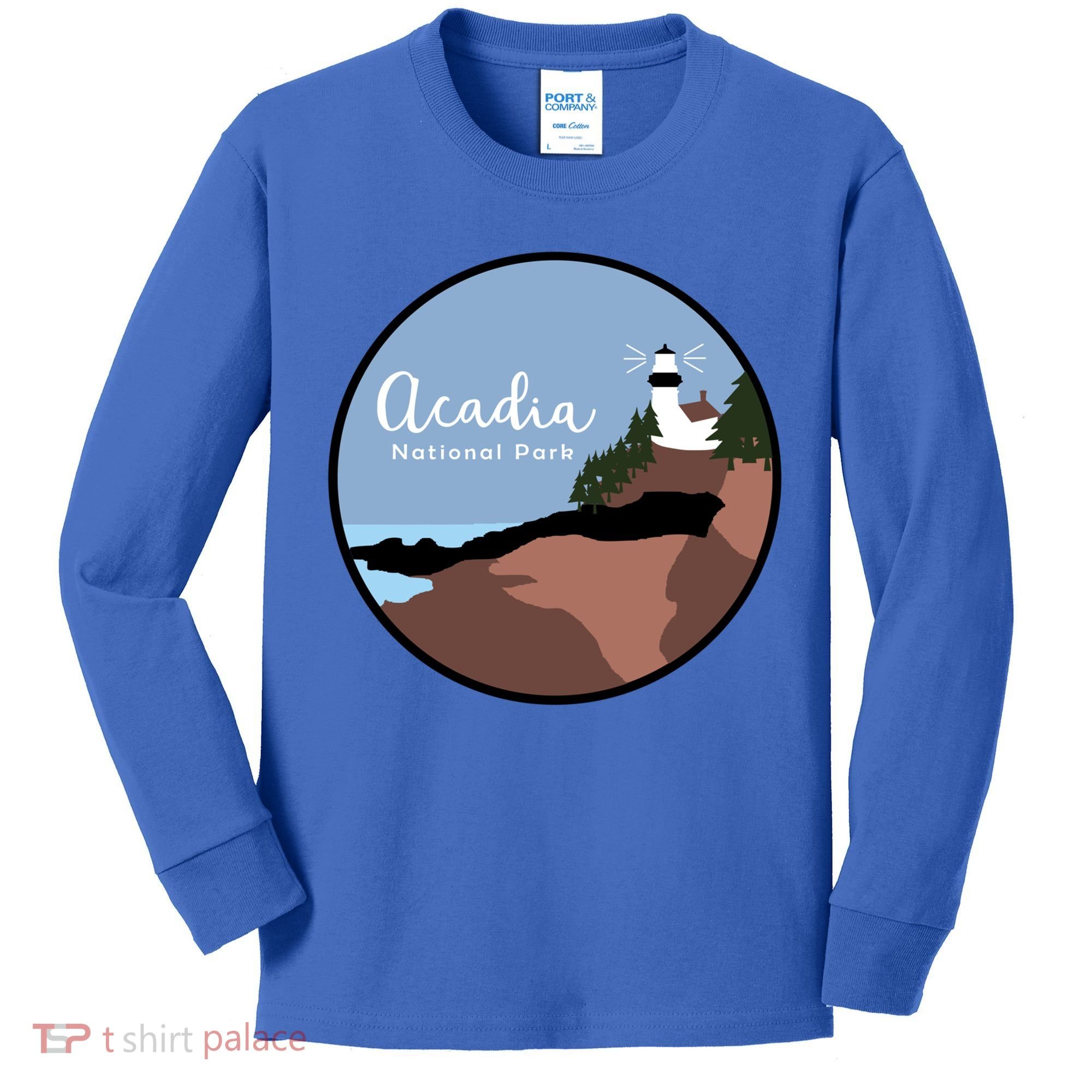 Acadia National Park 1916 Maine Bar Harbor Gift Kids Long Sleeve Shirt