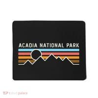 Acadia National Park Retro Mountain Lines Camping Hiking Mousepad thumb 0