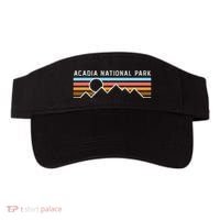 Acadia National Park Retro Mountain Lines Camping Hiking Visor thumb 0