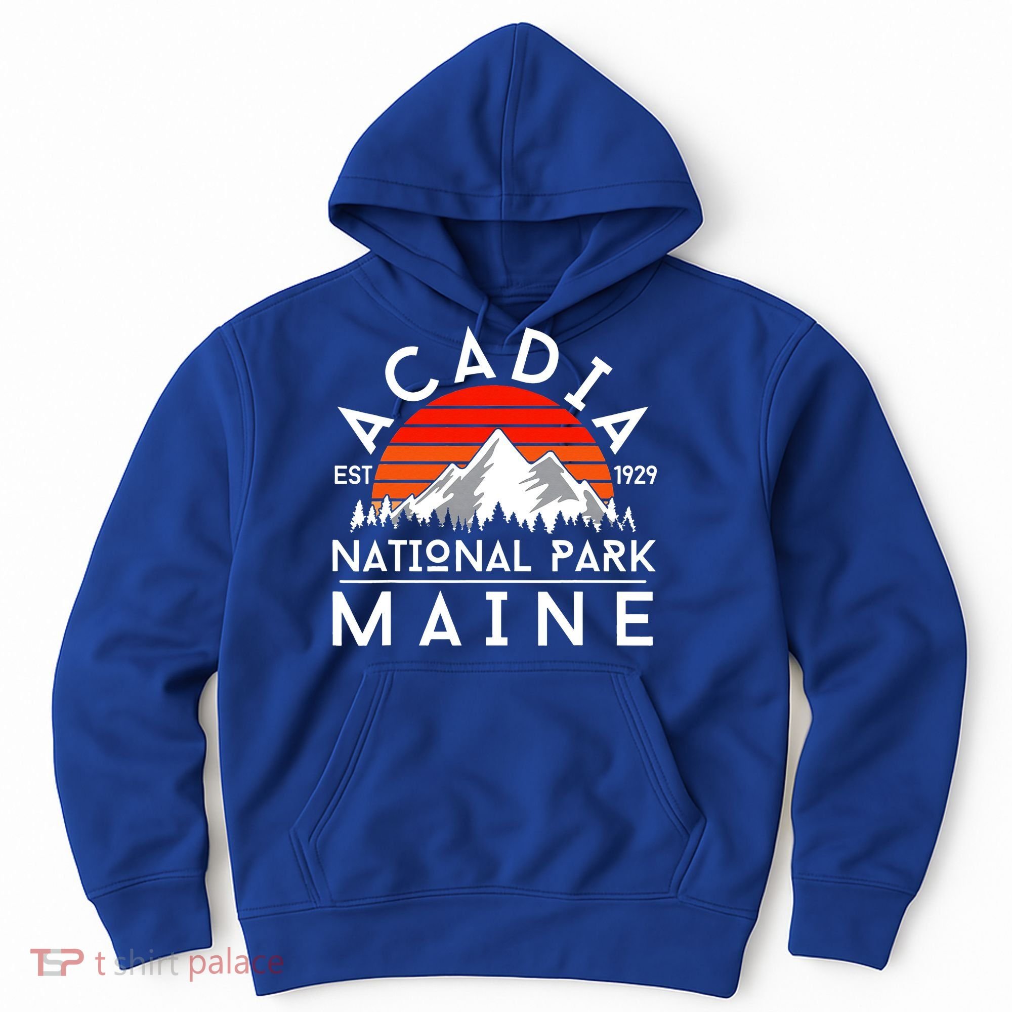 Acadia National Park Maine Hike Outdoors Vintage Hoodie