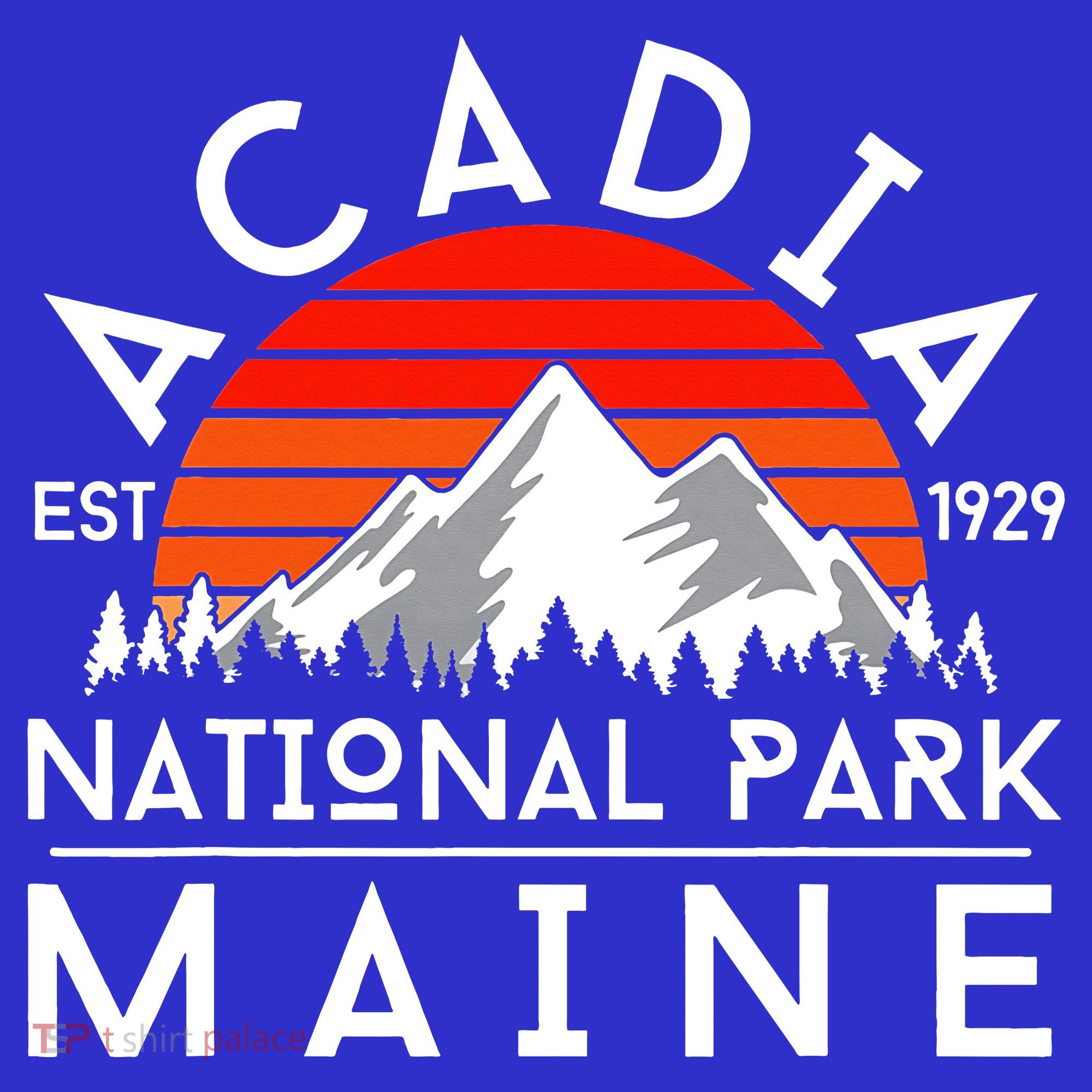Acadia National Park Maine Hike Outdoors Vintage Sweatshirt