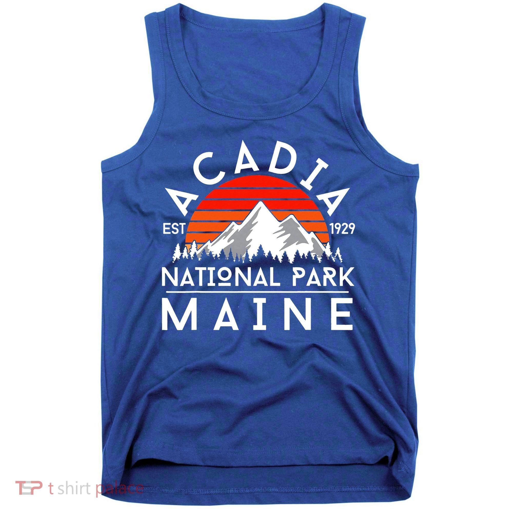 Acadia National Park Maine Hike Outdoors Vintage Tank Top