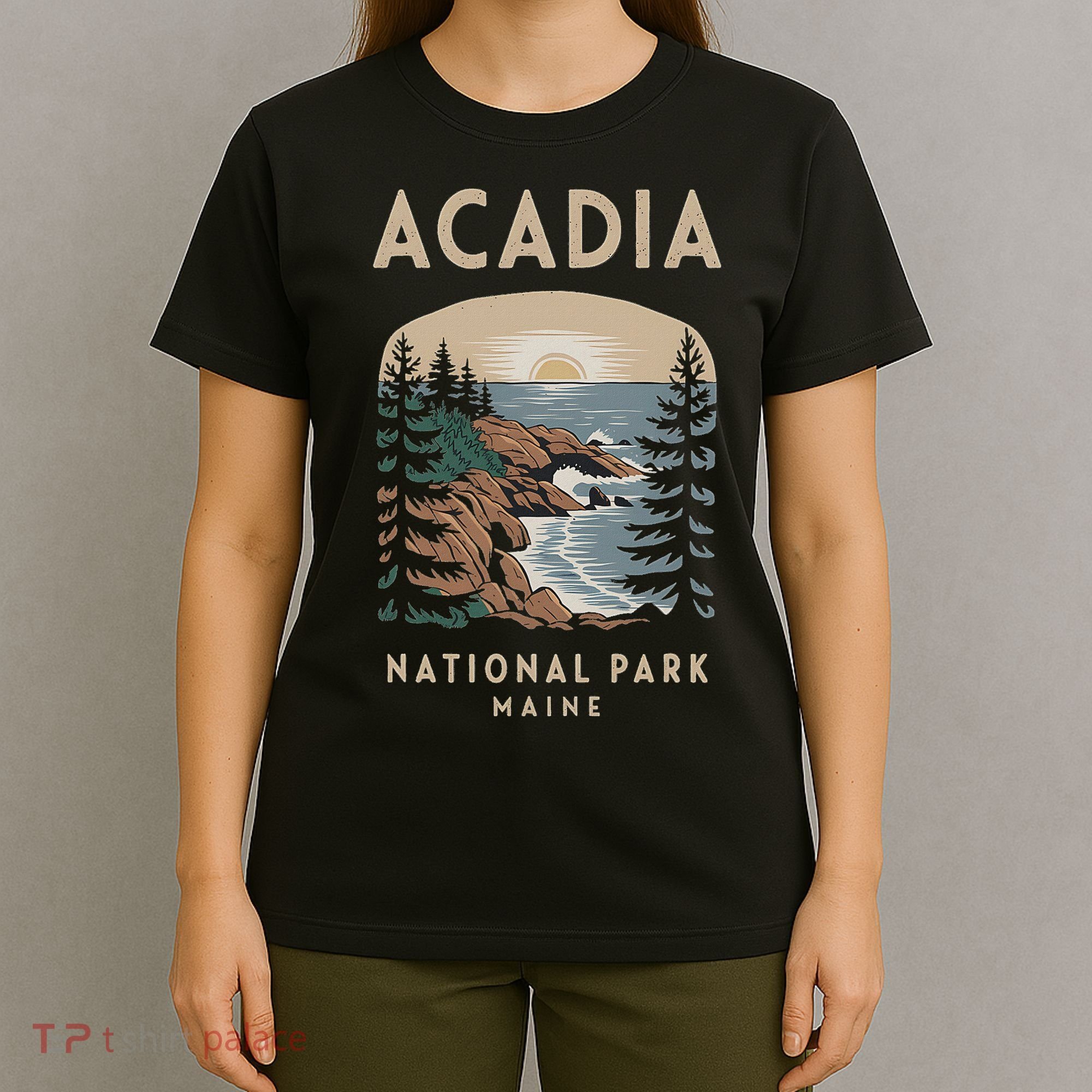Acadia National Park Maine Scenic View T-Shirt