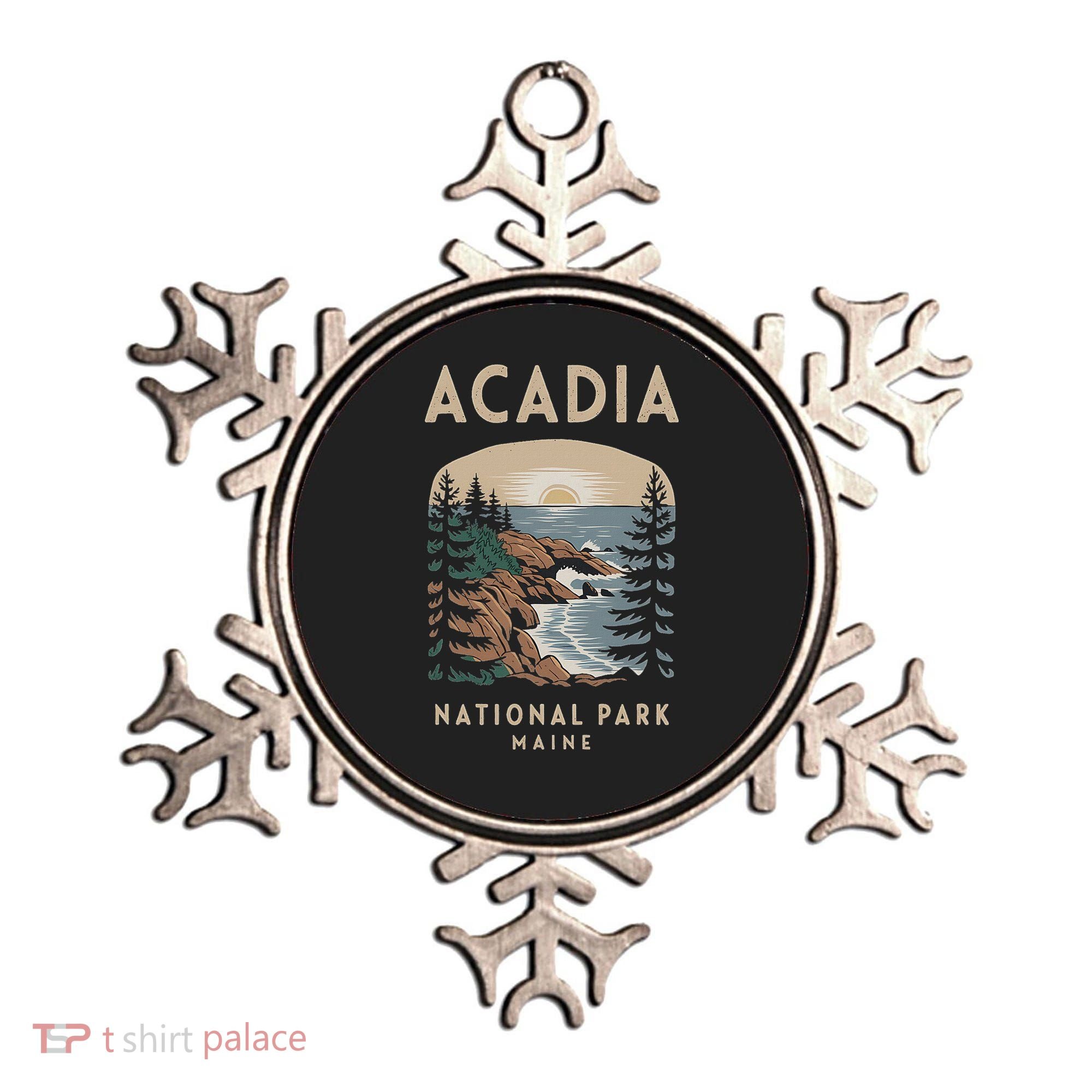 Acadia National Park Maine Scenic View Ornament